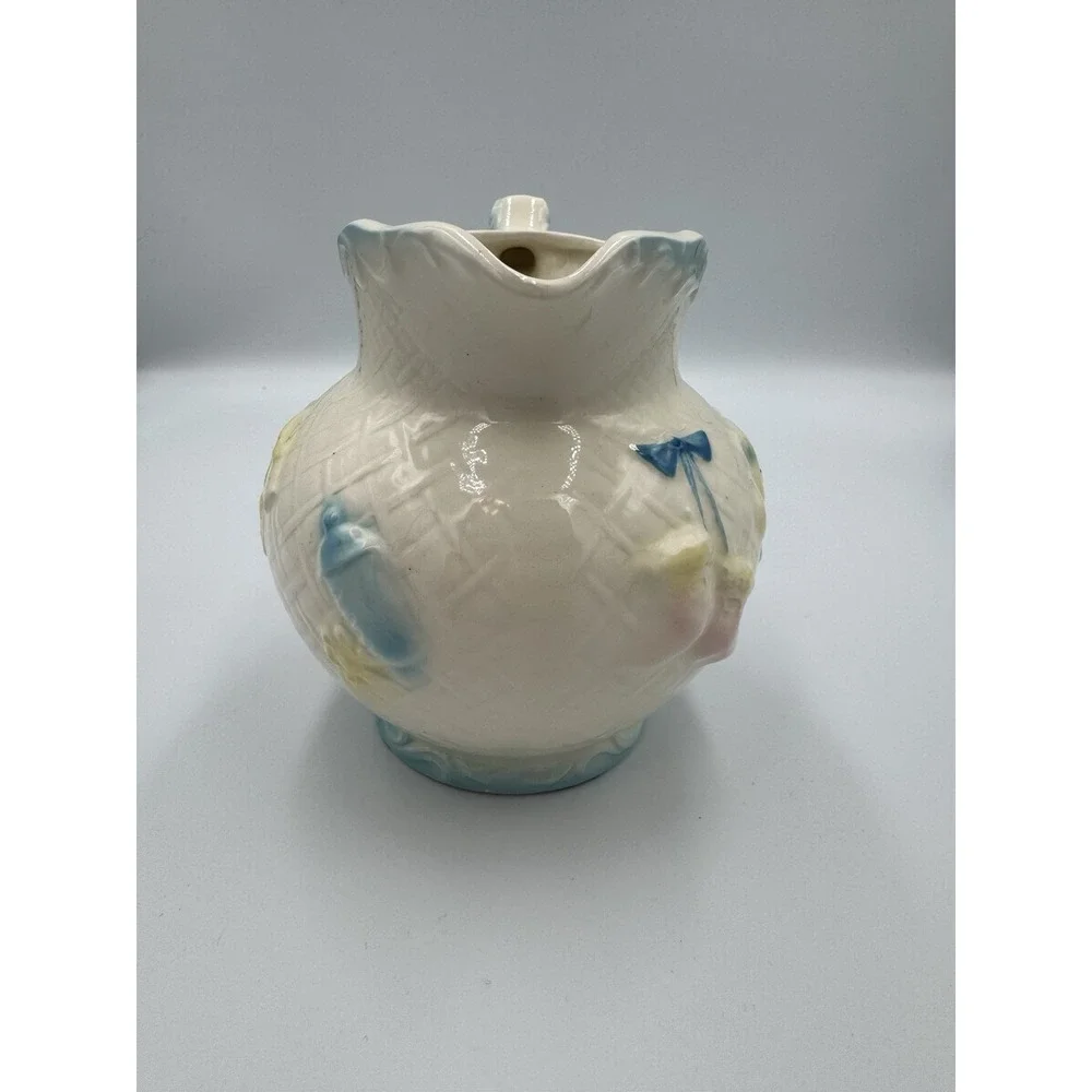 Vintage 50s 60s Baby Girl Boy Pitcher Relpo Porcelain Japan‎ MCM